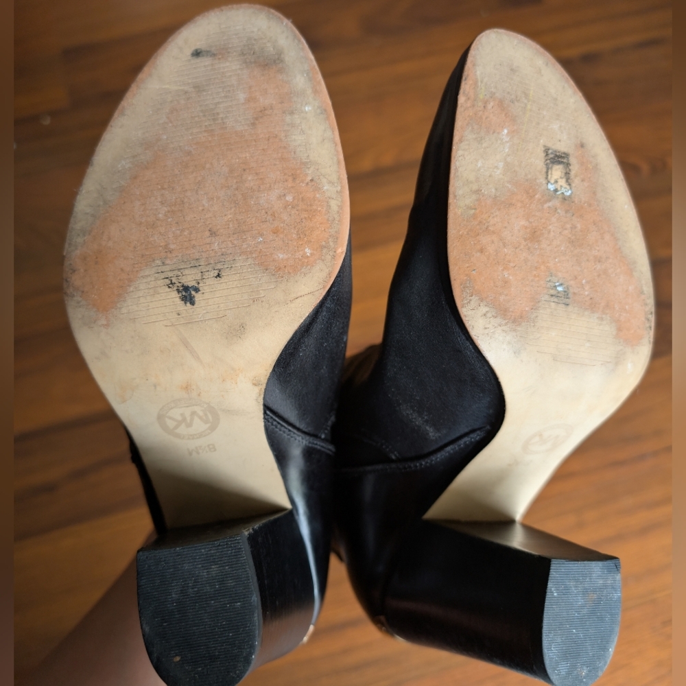 MICHAEL Michael Kors Evaline Heeled Booties Black Size 8.5 - Picture 10 of 10